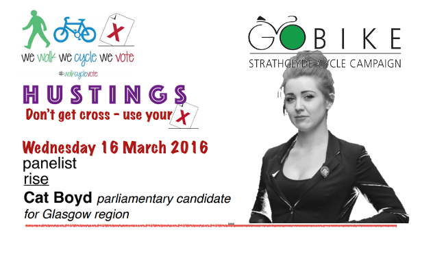 Hustings: candidate Cat Boyd, RISE