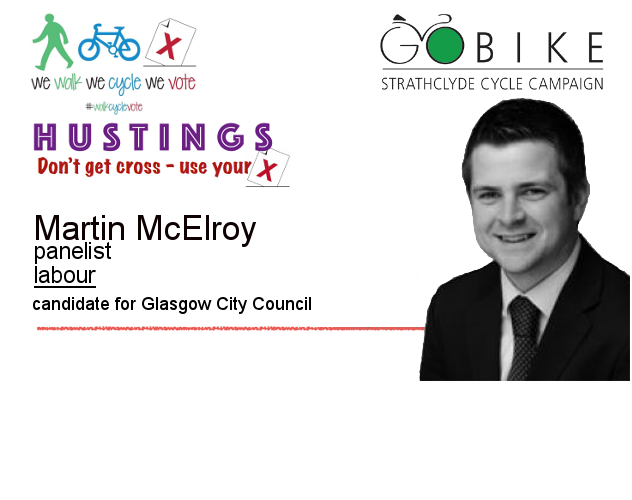 Hustings, 19 April, Labour Candidate, Martin McElroy, Glasgow