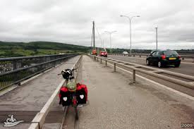 GoBike ride: heading west on 05 May, Renfrewshire and the Erskine Bridge