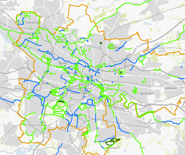 Glasgow City Council to no longer count bus lanes as cycle routes!