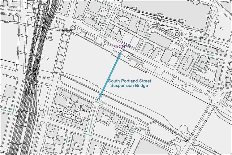 South Portland St Suspension Bridge Temporary Closure