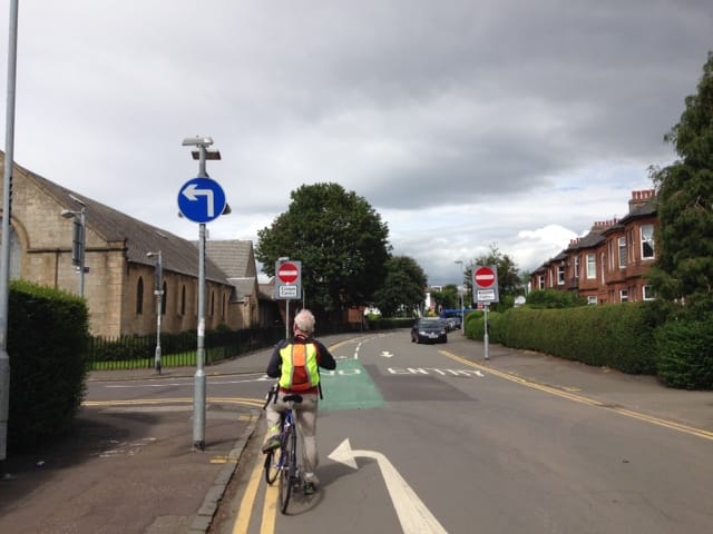 Contraflow cycling to be prevented by HGVs?