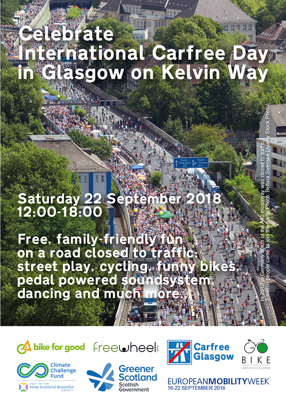 World Car Free Day - Glasgow - 22 September 2018