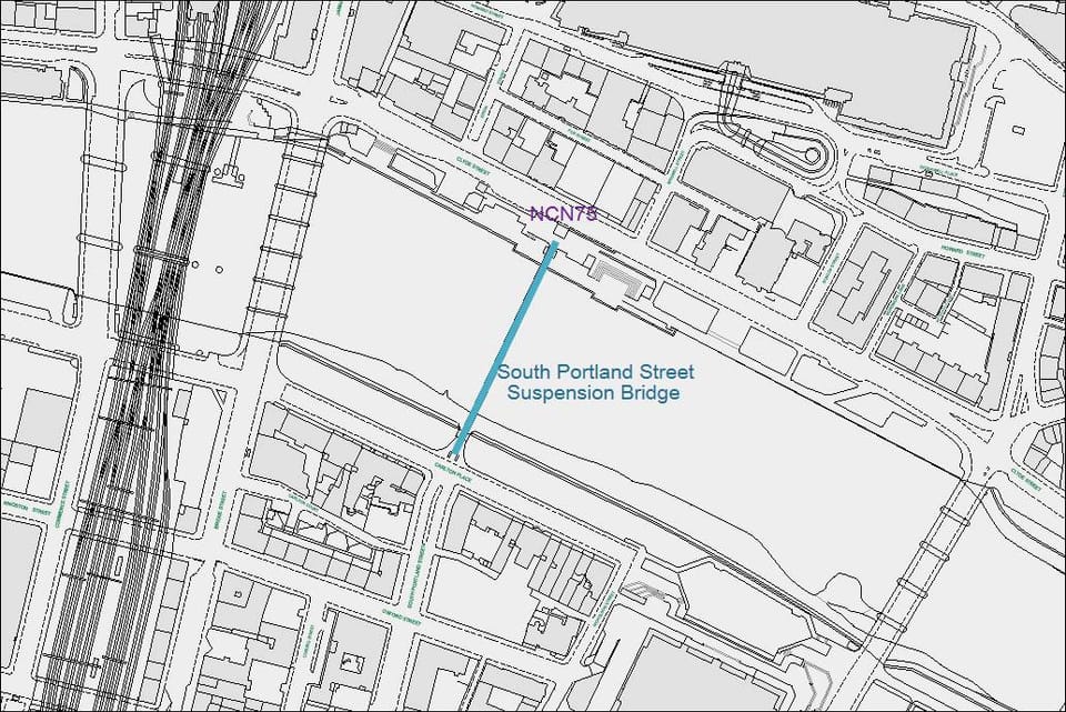 South Portland St Suspension Bridge Temporary Closure