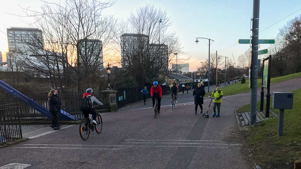 St Andrew's Bridge cycle counter