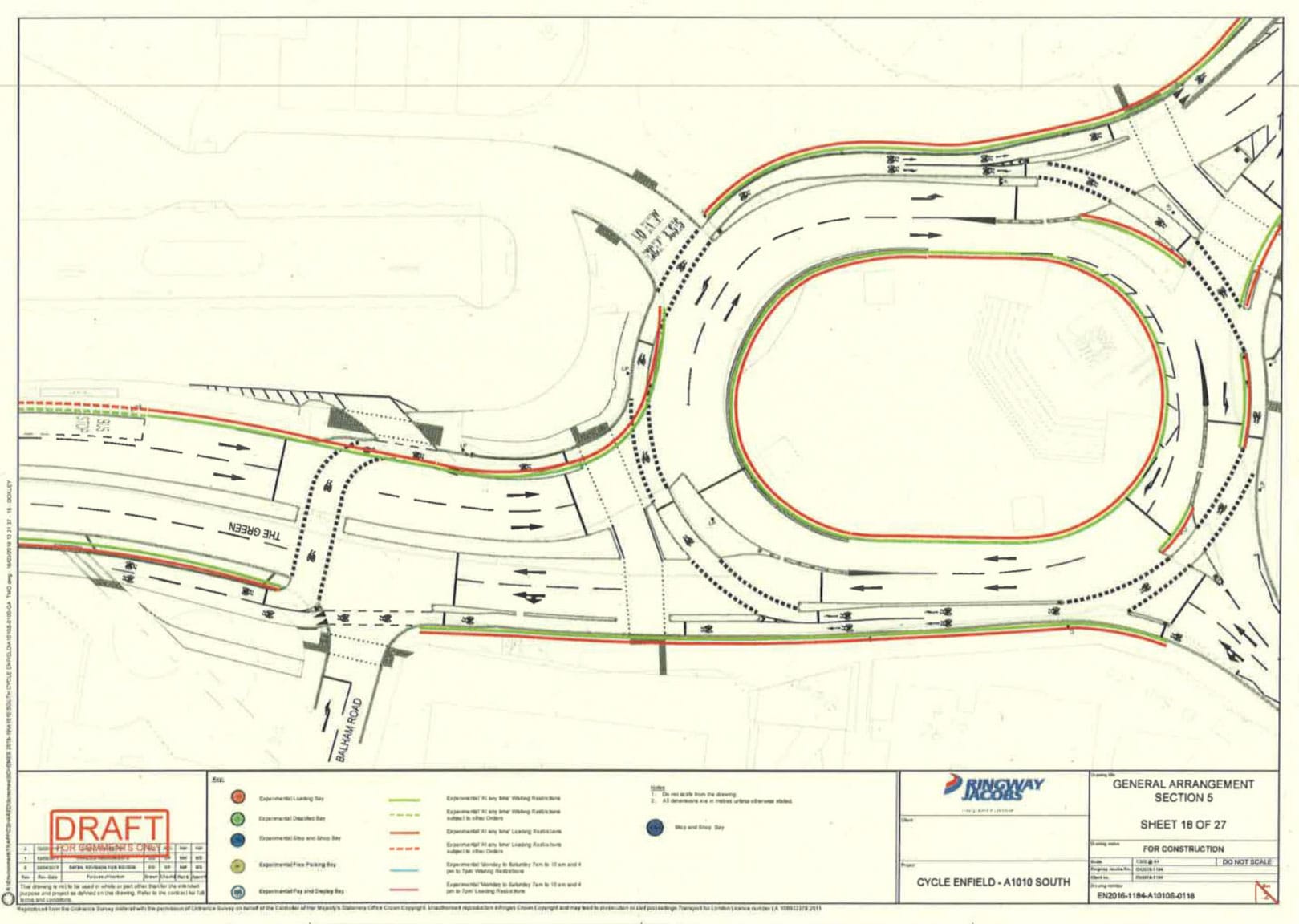 Edmonton Green roundabout drawing