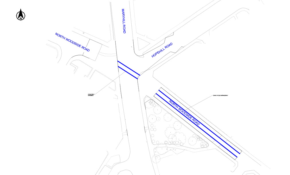 Maryhill Rd junction TRO drawing