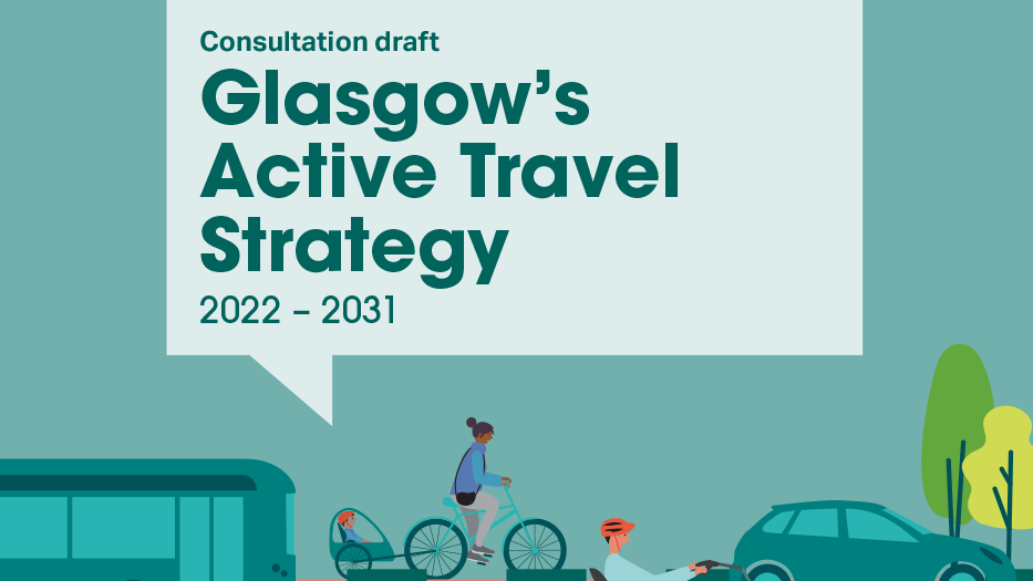 Glasgow's draft Active Travel Strategy cover