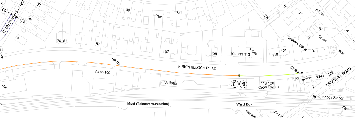 A803 Kirkie Rd, Bishopbriggs restrictions