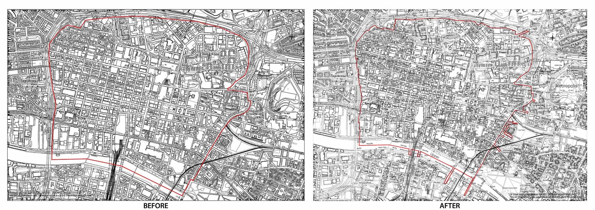 LEZ boundary - before/after