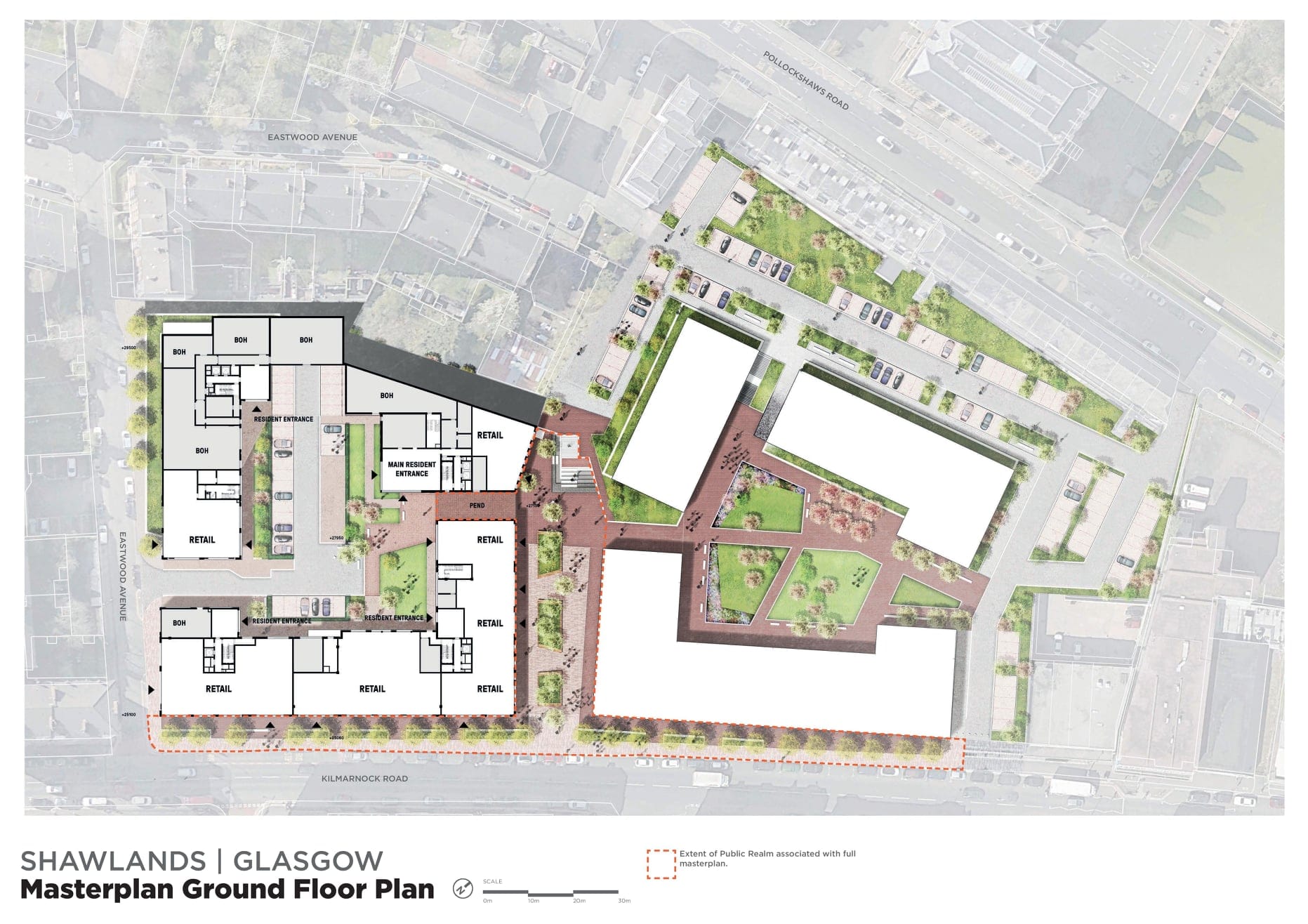 Shawlands Arcade masterplan ground floor