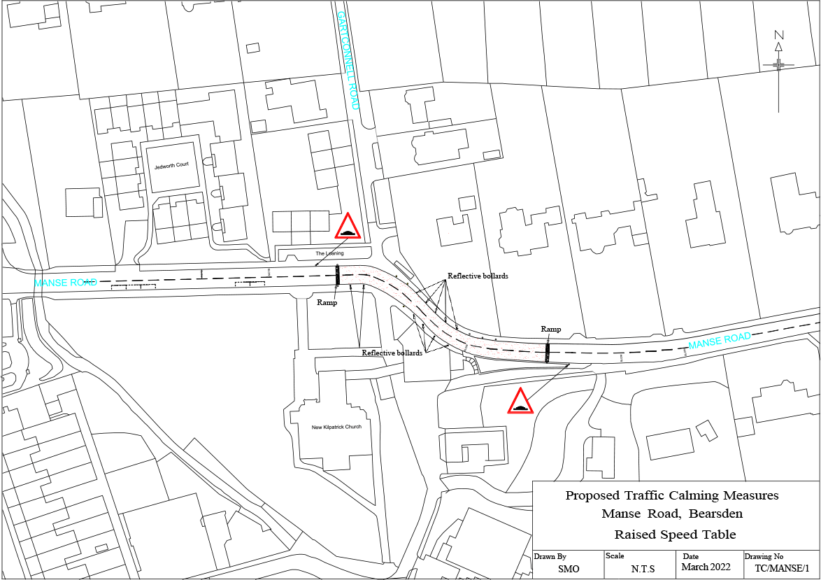 Manse Rd traffic calming plan