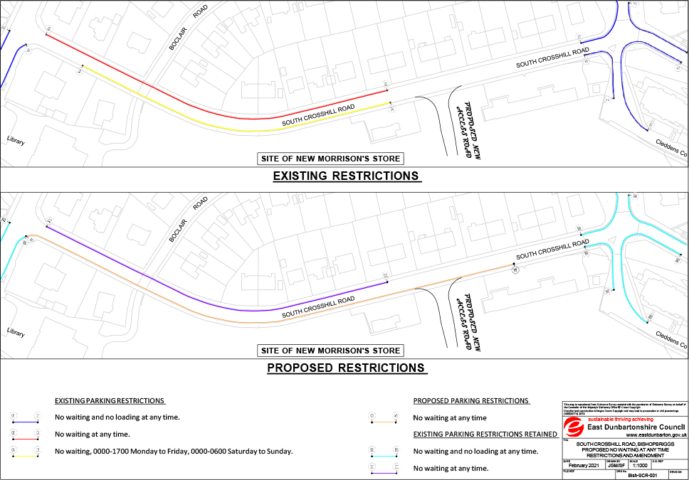 South Crosshill Rd parking restrictions