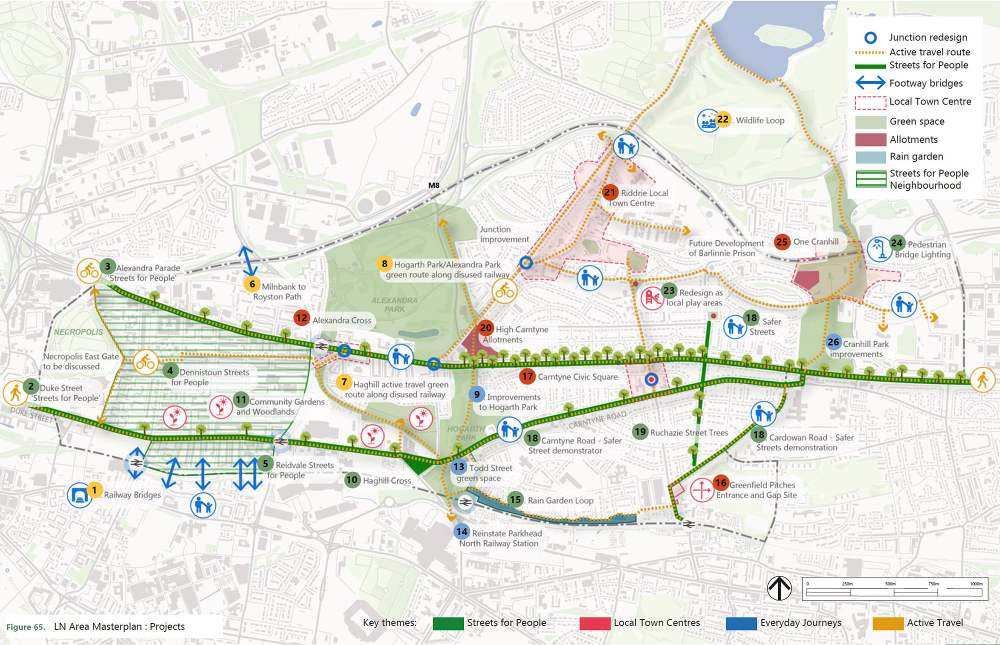 Dennistoun Cranhill projects map