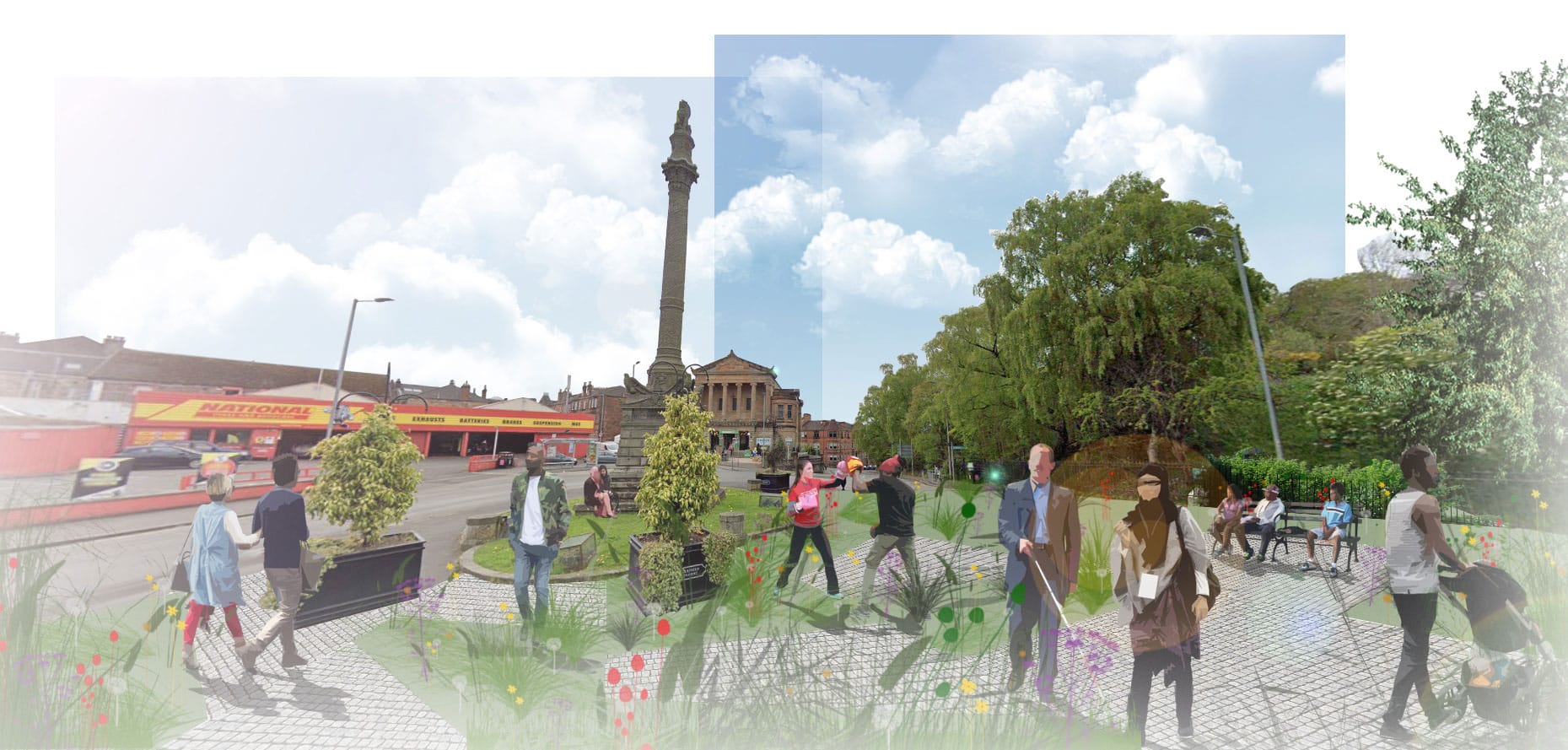 Langside Monument visualisation