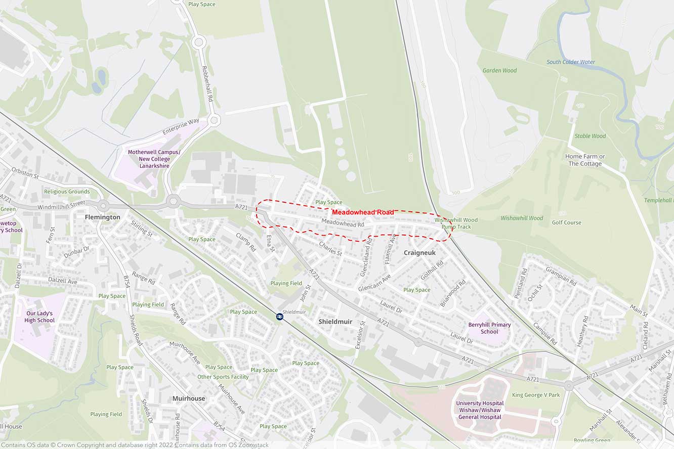 Meadowhead Rd, Craigneuk map