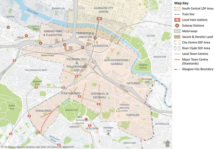 South Central Local Development Framework map