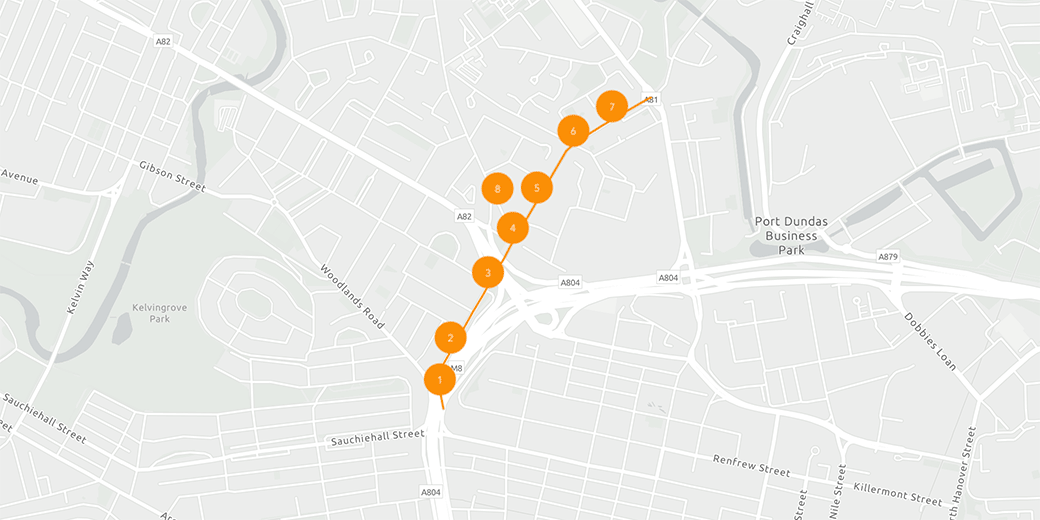 St Georges Rd sections map