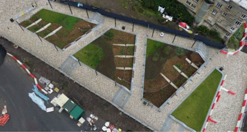 Glasgow Uni rain gardens