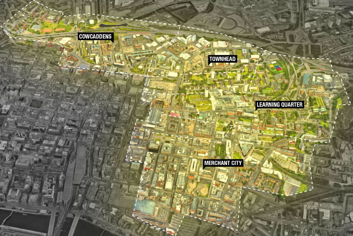 North East District Regeneration Frameworks bird's eye view