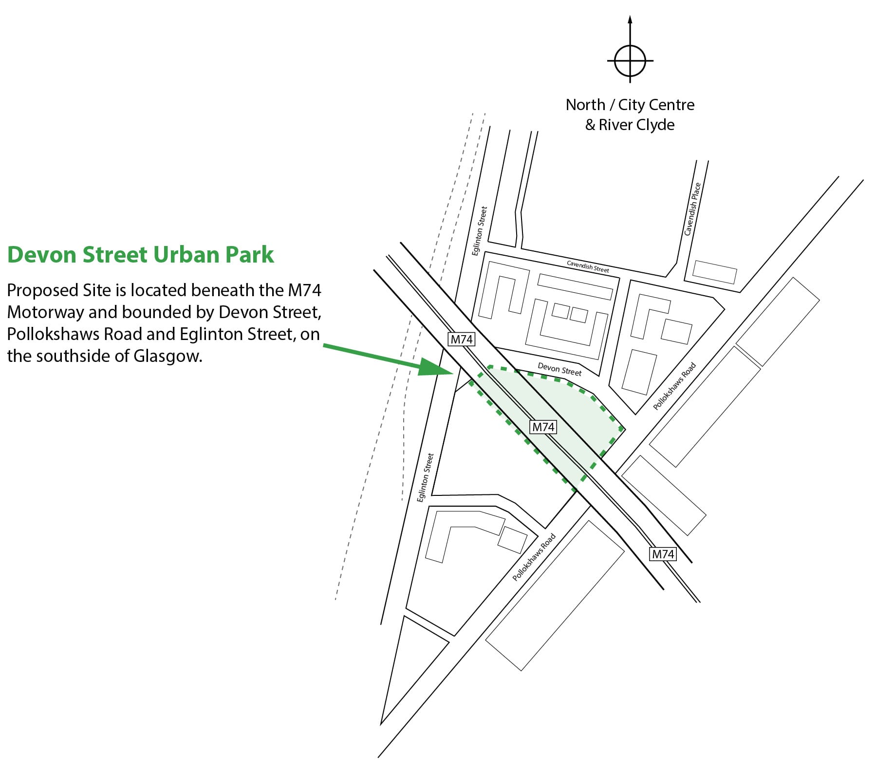 Devon St map