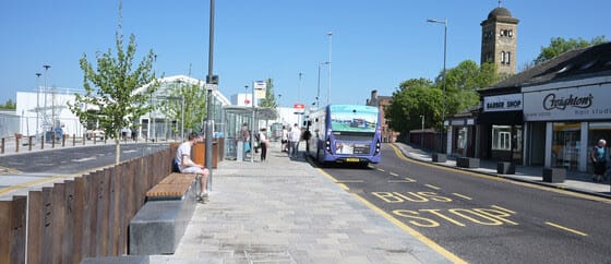 New transport hub, Muir St, Motherwell