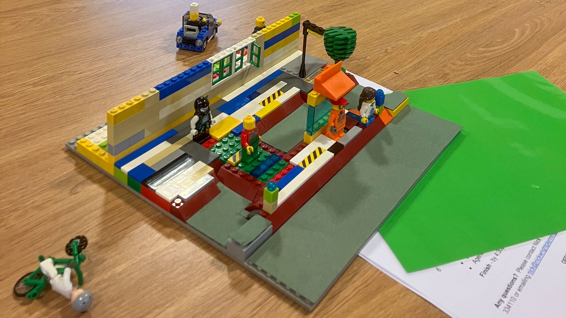 AIDF sensory model of bus stop bypass