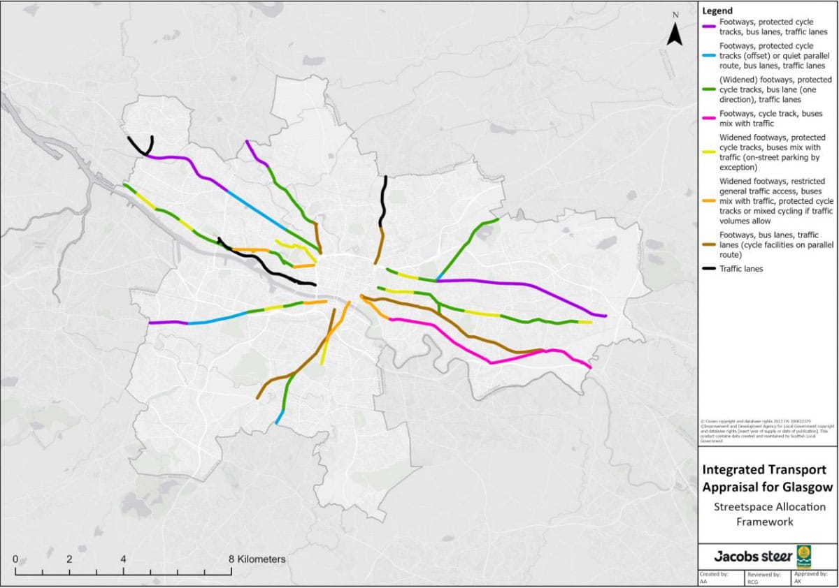 Glasgow space allocation conflict map