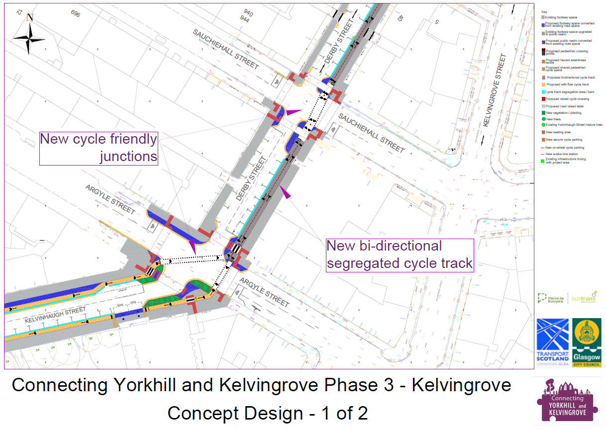 Connecting Yorkhill and Kelvingrove – Kelvinhaugh St and Derby St