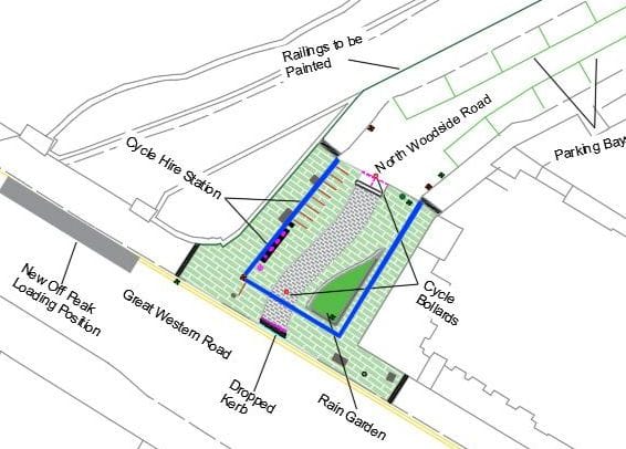 Proposal for North Woodside Road at Great Western Rd