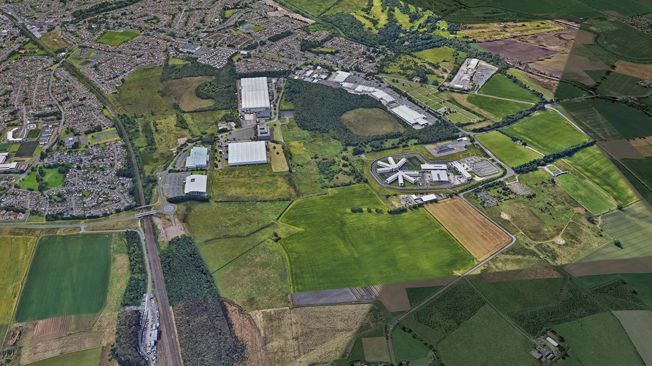 Aerial view of Westerhill Regeneration Area (highlighted)